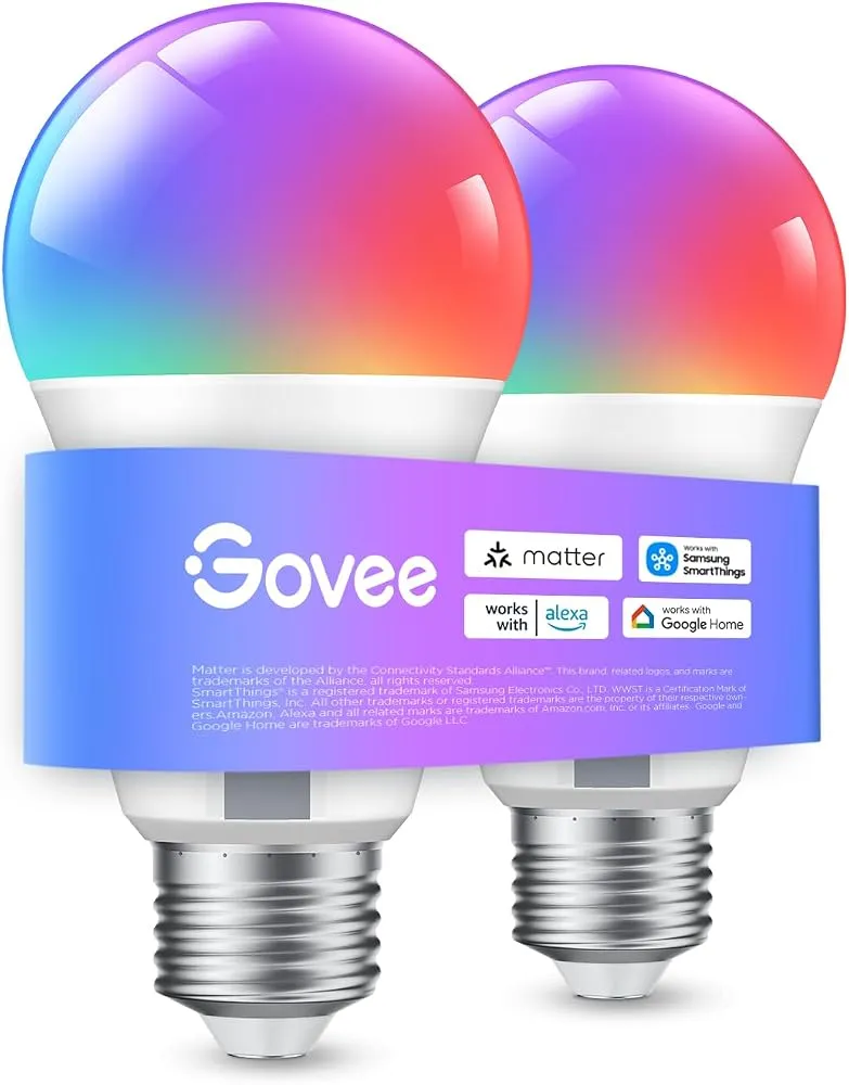 Govee bombilla E27 RGBWW Matter (pack de 2)