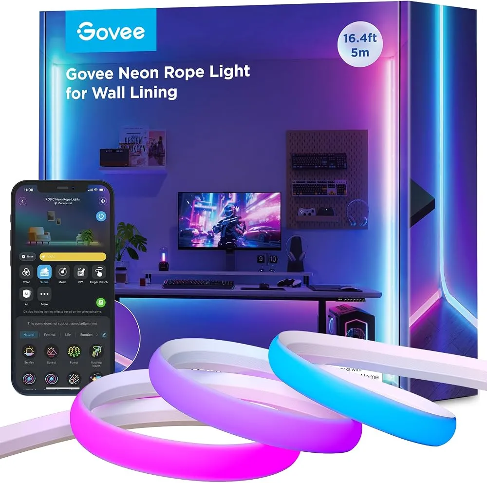 Govee Neon tira LED para cenefa 5 m RGBIC Matter