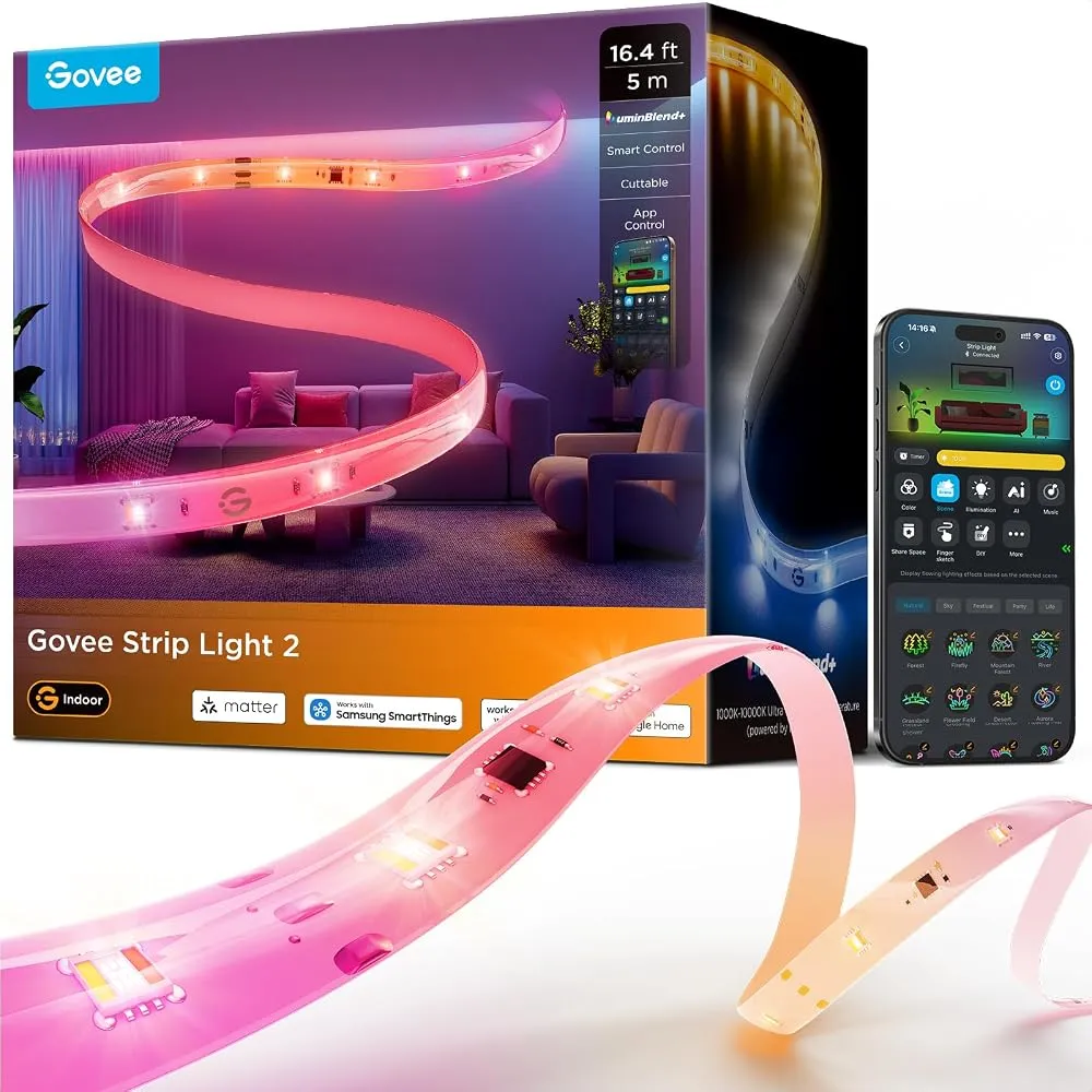 Govee Tira LED 2 (5 m RGBWWIC, Matter)