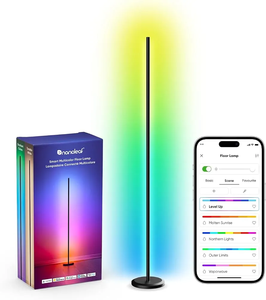 Nanoleaf lámpara de pie LED RGBIC 1700 lm Matter