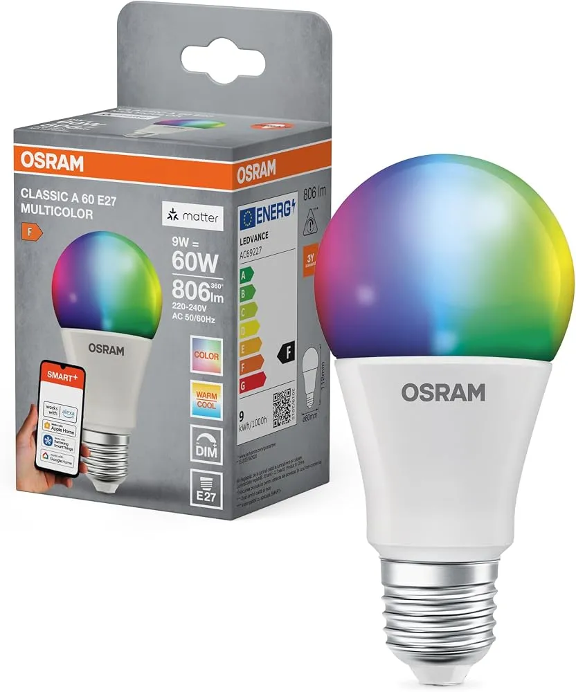 OSRAM SMART+ Matter RGBW E27
