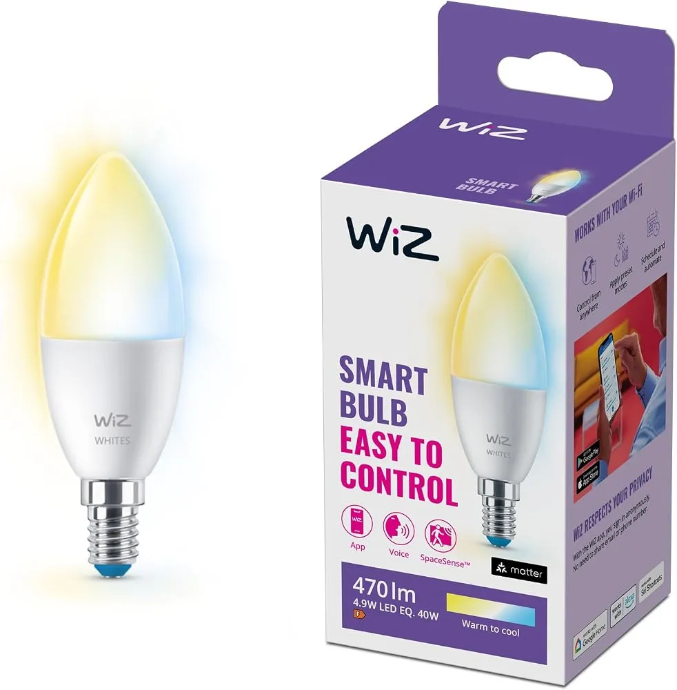 WiZ vela E14 blanco y color (4,9 W)